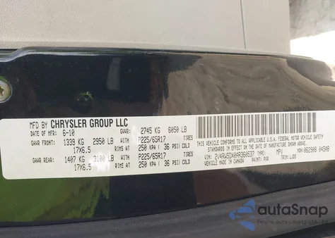 2010 Volkswagen Routan Sel из США, поврежденный, VIN 2V4RW5DX0AR360537